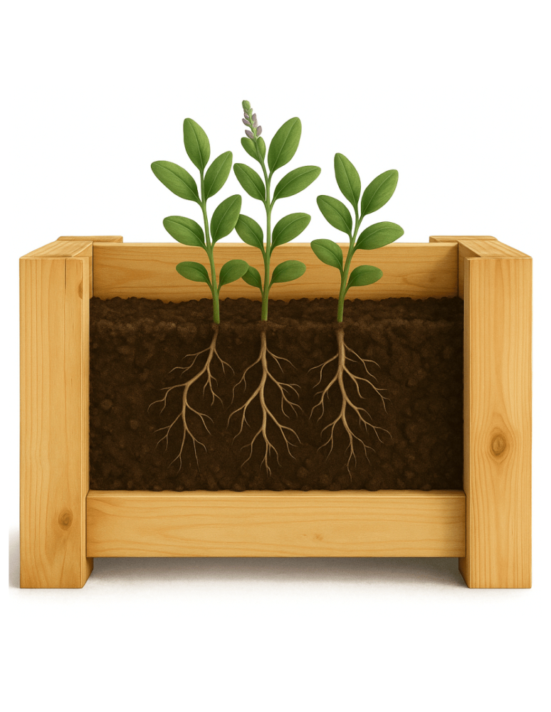 Duże Donice Drewniane Ogrodowe - Donica drewniana ogrodowa warzywna doniczka na balkon szer. 90 cm FOLIA - product b2b.wamar.biz 8