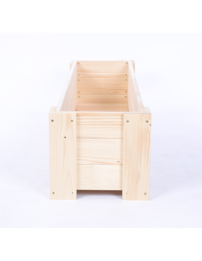 Duże Donice Drewniane Ogrodowe - Donica drewniana ogrodowa warzywna doniczka na balkon szer. 117 cm FOLIA - product b2b.wamar.biz 4