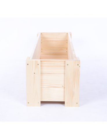 Duże Donice Drewniane Ogrodowe - Donica drewniana ogrodowa warzywna doniczka na balkon szer. 137 cm FOLIA - product 4