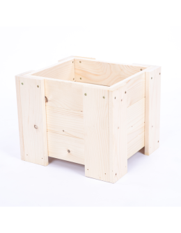 Donica drewniana ogrodowa IMPREGNAT doniczka na balkon szer. 30 cm FOLIA - product 2