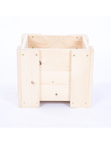 Duże Donice Drewniane Ogrodowe - Donica drewniana ogrodowa IMPREGNAT doniczka na balkon szer. 30 cm FOLIA - product 3