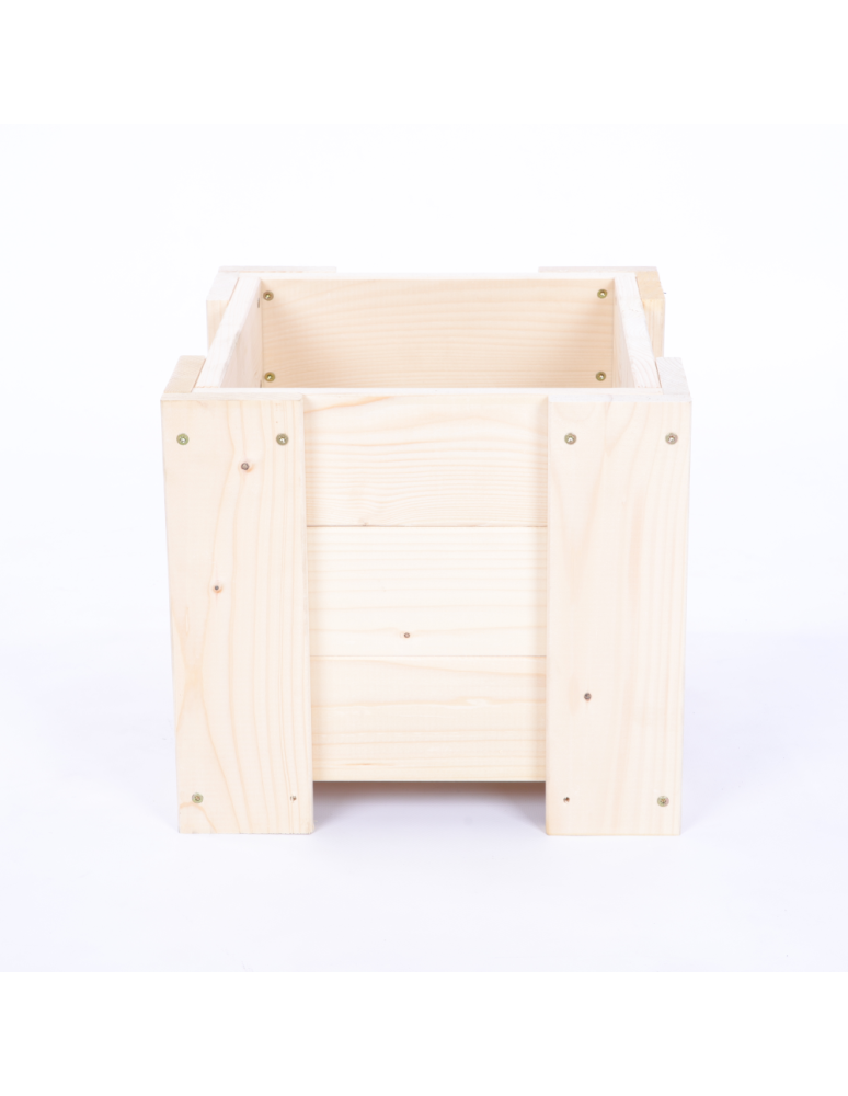 Duże Donice Drewniane Ogrodowe - Donica drewniana ogrodowa IMPREGNAT doniczka na balkon szer. 30 cm FOLIA - product b2b.wamar.biz 4