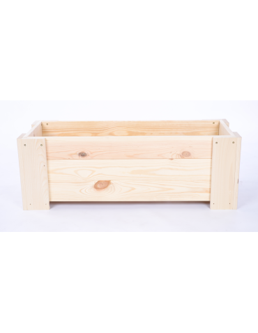 Duże Donice Drewniane Ogrodowe - Donica drewniana ogrodowa IMPREGNAT doniczka na balkon szer. 60 cm FOLIA - product 3