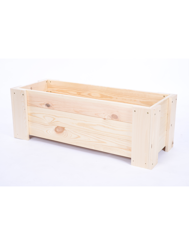 Duże Donice Drewniane Ogrodowe - Donica drewniana ogrodowa IMPREGNAT doniczka na balkon szer. 90 cm FOLIA - produkt b2b.wamar.biz 2