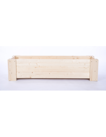 Duże Donice Drewniane Ogrodowe - Donica drewniana ogrodowa IMPREGNAT doniczka na balkon szer. 137 cm FOLIA - product 3