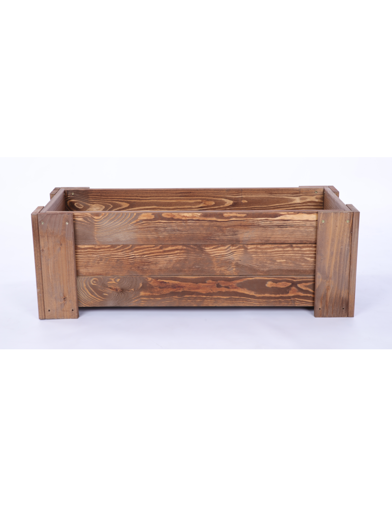 Duże Donice Drewniane Ogrodowe - Donica drewniana IMPREGNAT warzywna doniczka na balkon szer. 60 cm FOLIA - product b2b.wamar.biz 3