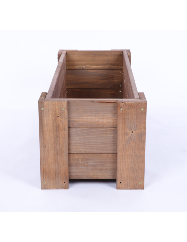 Duże Donice Drewniane Ogrodowe - Donica drewniana IMPREGNAT warzywna doniczka na balkon szer. 60 cm FOLIA - product 4