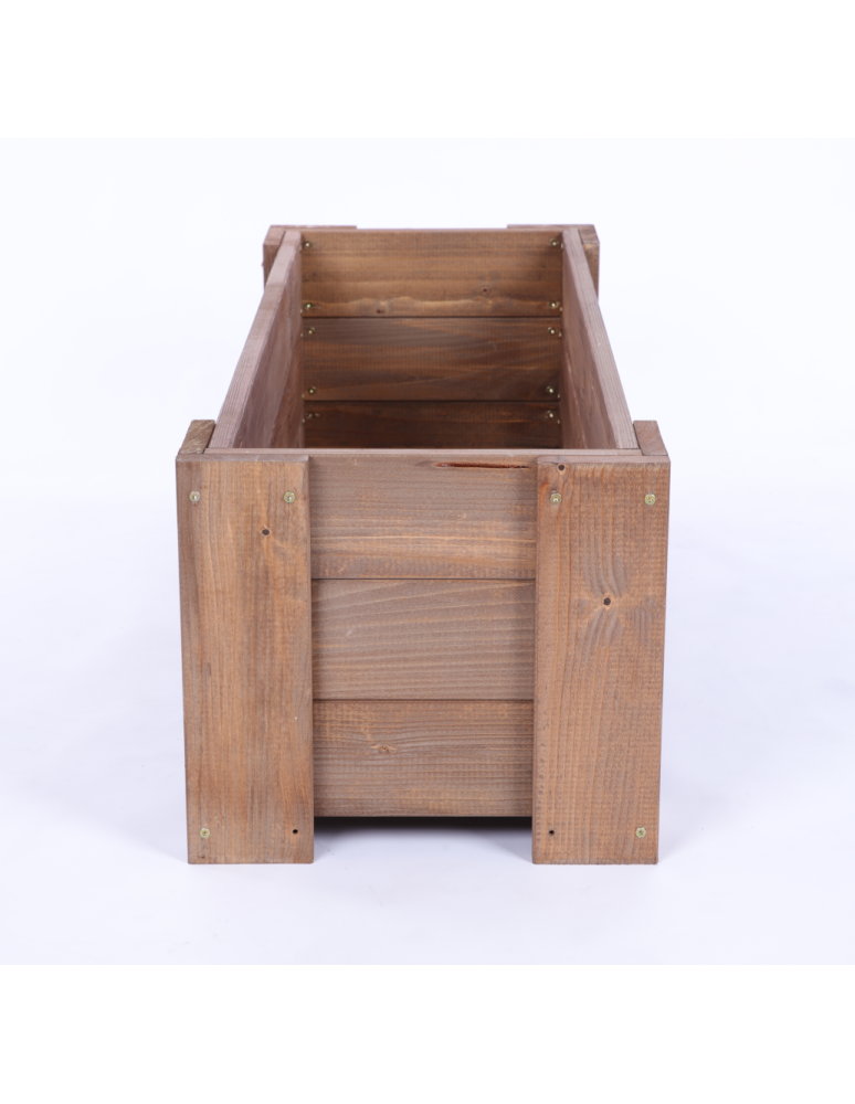 Duże Donice Drewniane Ogrodowe - Donica drewniana IMPREGNAT warzywna doniczka na balkon szer. 60 cm FOLIA - product b2b.wamar.biz 4