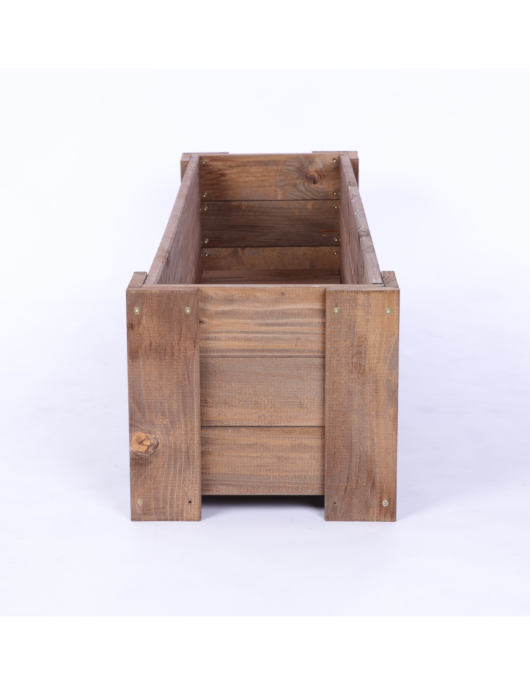 Duże Donice Drewniane Ogrodowe - Donica drewniana IMPREGNAT warzywna doniczka na balkon szer. 117 cm FOLIA - product b2b.wamar.biz 4