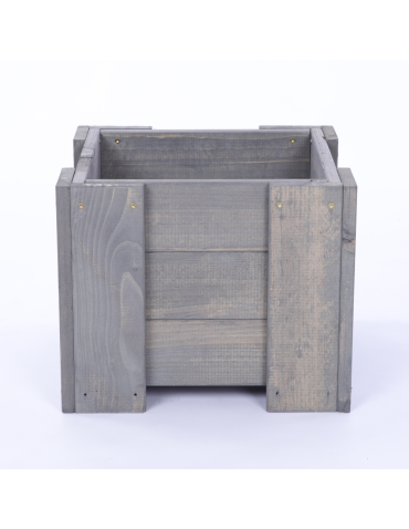 Duże Donice Drewniane Ogrodowe - Donica drewniana IMPREGNAT warzywna doniczka tarasowa szer. 30 cm FOLIA - produkt 3