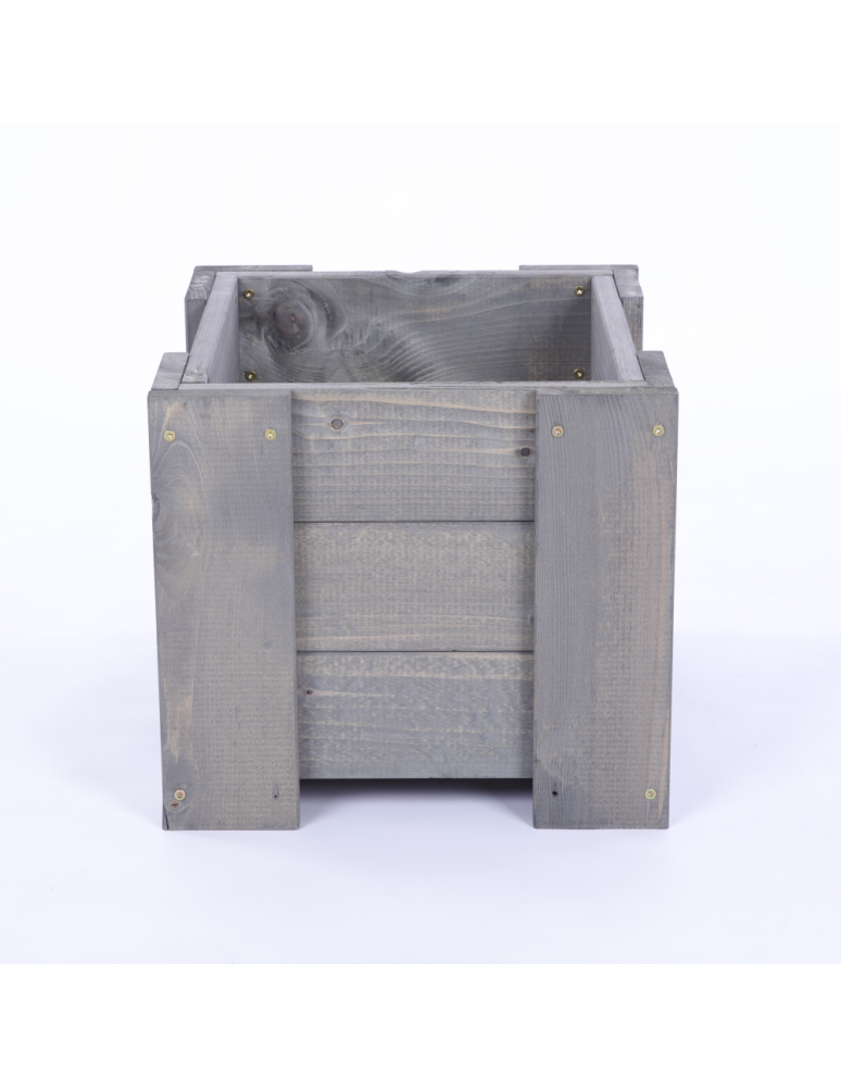 Duże Donice Drewniane Ogrodowe - Donica drewniana IMPREGNAT warzywna doniczka tarasowa szer. 30 cm FOLIA - produkt b2b.wamar.biz 4