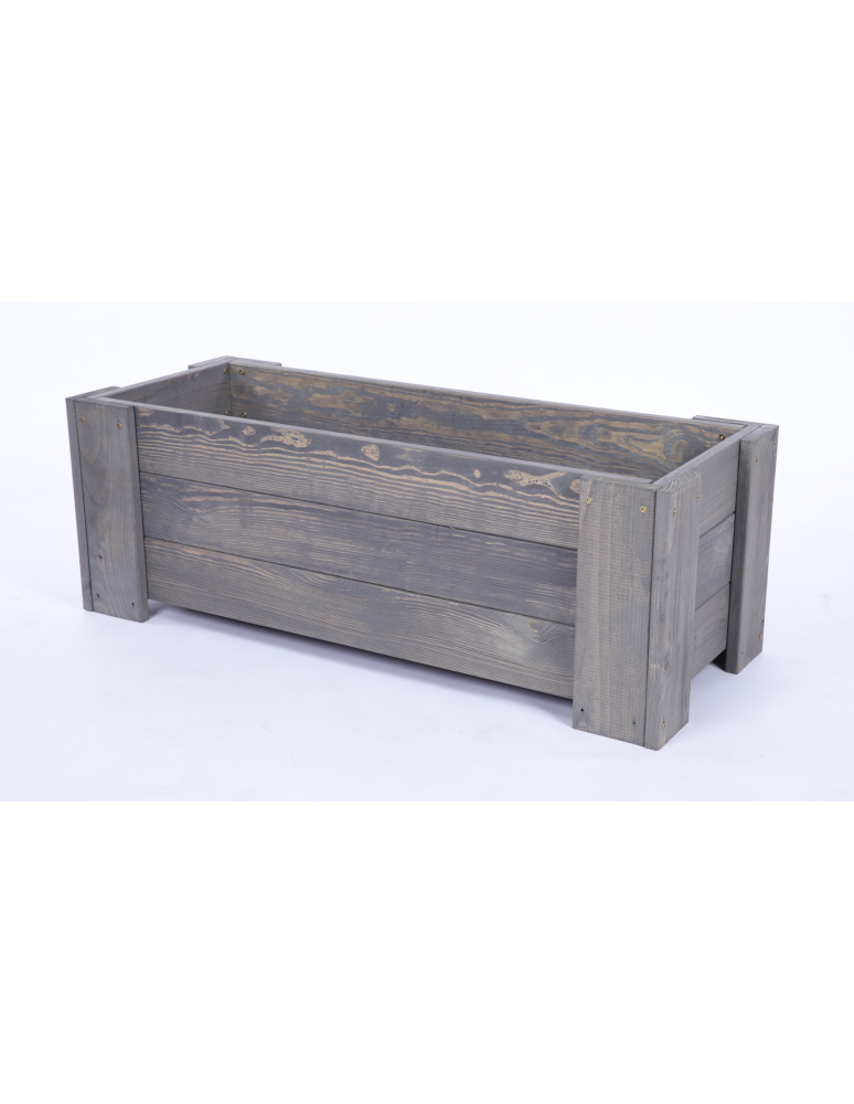 Duże Donice Drewniane Ogrodowe - Donica drewniana IMPREGNAT warzywna doniczka tarasowa szer. 60 cm FOLIA - product b2b.wamar.biz 2