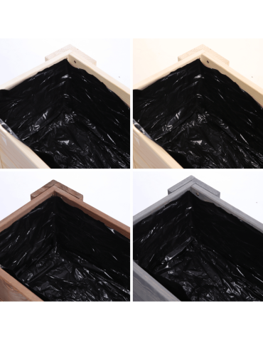 Duże Donice Drewniane Ogrodowe - Donica drewniana IMPREGNAT warzywna doniczka tarasowa szer. 100 cm FOLIA - product 7