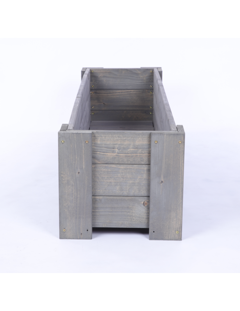 Duże Donice Drewniane Ogrodowe - Donica drewniana IMPREGNAT warzywna doniczka tarasowa szer. 137 cm FOLIA - product b2b.wamar.biz 4