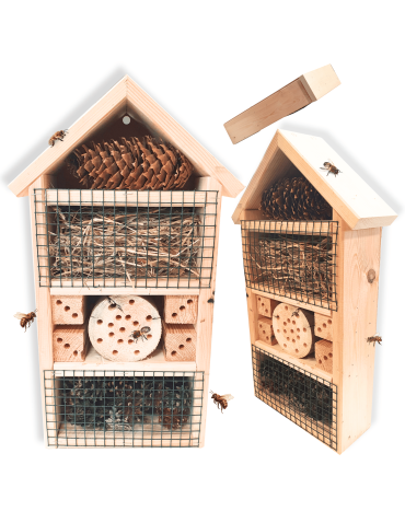 Domek dla owadów hotel budka lęgowa IMPREGNAT domki MEGA DUŻY aż 47cm! EKO