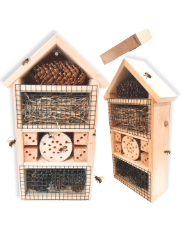 Domek dla owadów hotel budka lęgowa IMPREGNAT domki MEGA DUŻY aż 47cm! EKO
