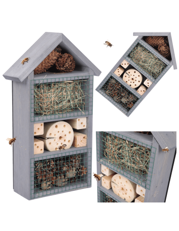 Domek dla owadów hotel budka lęgowa IMPREGNAT domki MEGA DUŻY aż 47cm! EKO