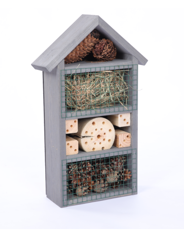 Hotel dla owadów- domek na owady - Domek dla owadów hotel budka lęgowa IMPREGNAT domki MEGA DUŻY aż 47cm! EKO - product 6