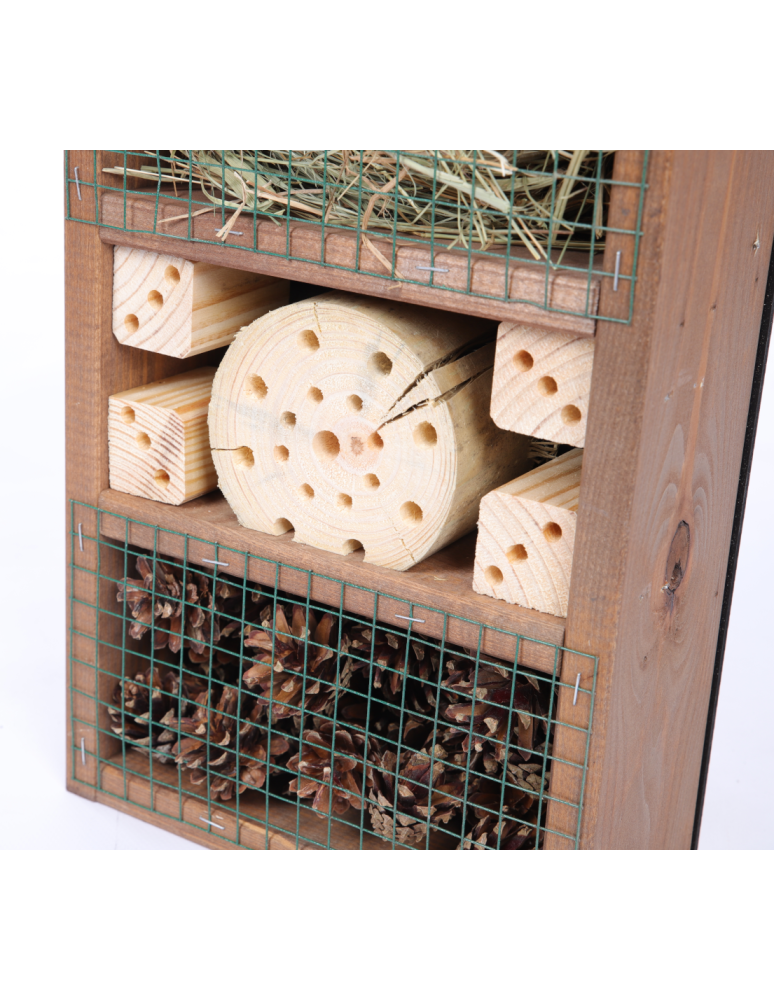 Hotel dla owadów- domek na owady - Domek dla owadów hotel budka lęgowa IMPREGNAT domki MEGA DUŻY aż 47cm! EKO - product b2b.wamar.biz 6