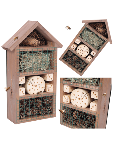 Domek dla owadów hotel budka lęgowa IMPREGNAT domki MEGA DUŻY aż 47cm! EKO