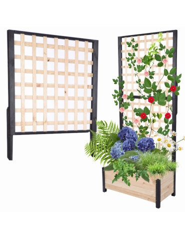 Nadstawka do pergoli drewnianej ogrodowej szer. 80cm MODUŁOWA IMPREGNACJA