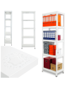 Regał cały metalowy 180x60x40 stojak warsztatowy 130kg/p magazynowy biały