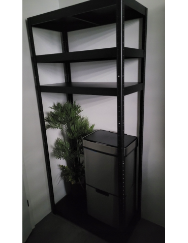 Regały całometalowe Elara - Regał cały metalowy 180x90x40 stojak warsztatowy 130kg/p magazynowy biały - product 9