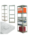 Regał cały metalowy 180x60x40 stojak warsztatowy 130kg/p magazynowy ocynk