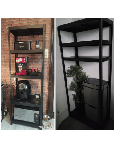 Regały całometalowe Elara - Regał cały metalowy 180x60x40 stojak warsztatowy 130kg/p magazynowy ocynk - product 8