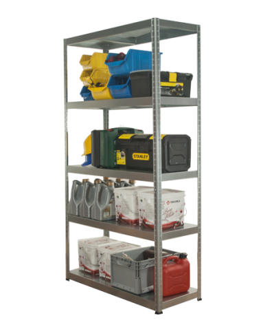 Regał cały metalowy 180x90x40 stojak warsztatowy 130kg/p magazynowy ocynk - product 2