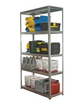 Regał cały metalowy 180x90x40 stojak warsztatowy 130kg/p magazynowy ocynk - product 2