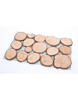 Ścieżka ogrodowa 80x50X2 cm chodnik plastry drewna DĄB ścieżki EKO DREWNO - product 2