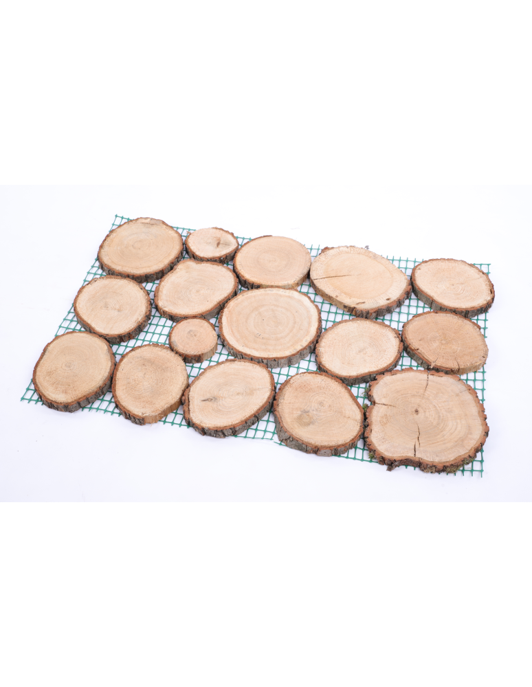 Ścieżki ogrodowe - Ścieżka ogrodowa 80x50X2 cm chodnik plastry drewna DĄB ścieżki EKO DREWNO X4 - product b2b.wamar.biz 2