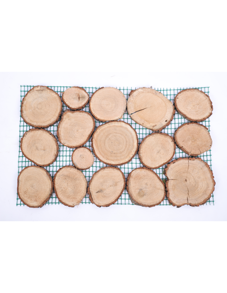 Ścieżki ogrodowe - Ścieżka ogrodowa 80x50X2 cm chodnik plastry drewna DĄB ścieżki EKO DREWNO X4 - product b2b.wamar.biz 4