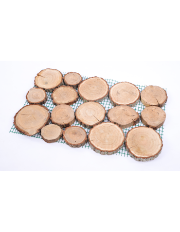 Ścieżka ogrodowa 80x50X3 cm chodnik plastry drewna DĄB ścieżki EKO DREWNO X2 - product 2