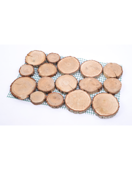 Ścieżka ogrodowa 80x50X3 cm chodnik plastry drewna DĄB ścieżki EKO DREWNO X4 - product 2