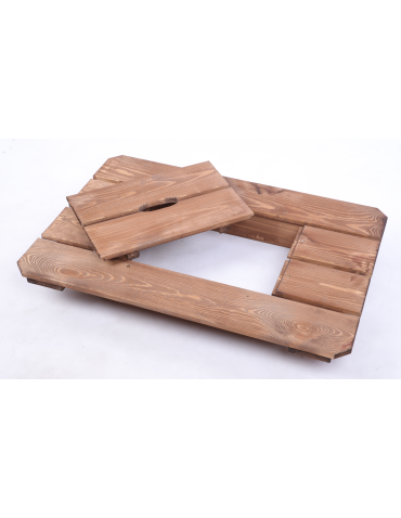 BLAT NA SKRZYNKĘ - Blat na skrzynkę piwa drewniany stół plenerowy z pokrywą turystyczny EKO - product 5