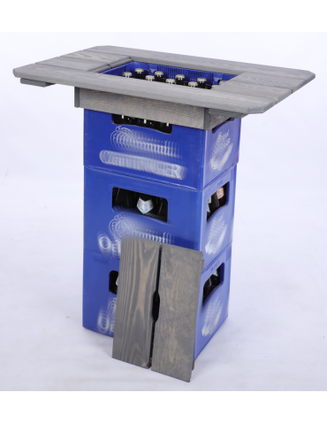 BLAT NA SKRZYNKĘ - Blat na skrzynkę piwa drewniany stół plenerowy z pokrywą turystyczny EKO - product 8