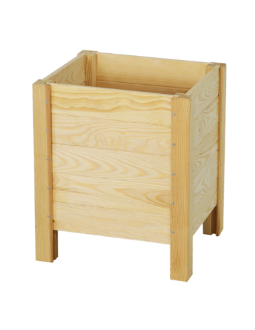 Duże Donice Drewniane Ogrodowe - Drewniana donica doniczka zielnik osłonka REGULOWANE DNO 40X34X30 cm EKO - product 3