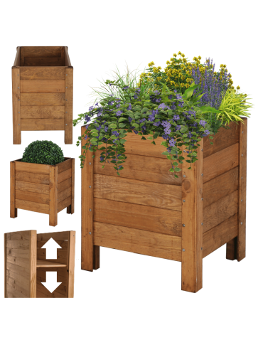 Skrzynia donica doniczka zielnik ziołownik REGULOWANE DNO 40x34x30cm EKO