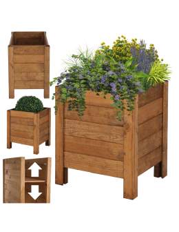 Skrzynia donica doniczka zielnik ziołownik REGULOWANE DNO 40x34x30cm EKO