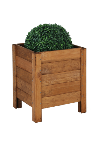 Duże Donice Drewniane Ogrodowe - Skrzynia donica doniczka zielnik ziołownik REGULOWANE DNO 40x34x30cm EKO - product 3