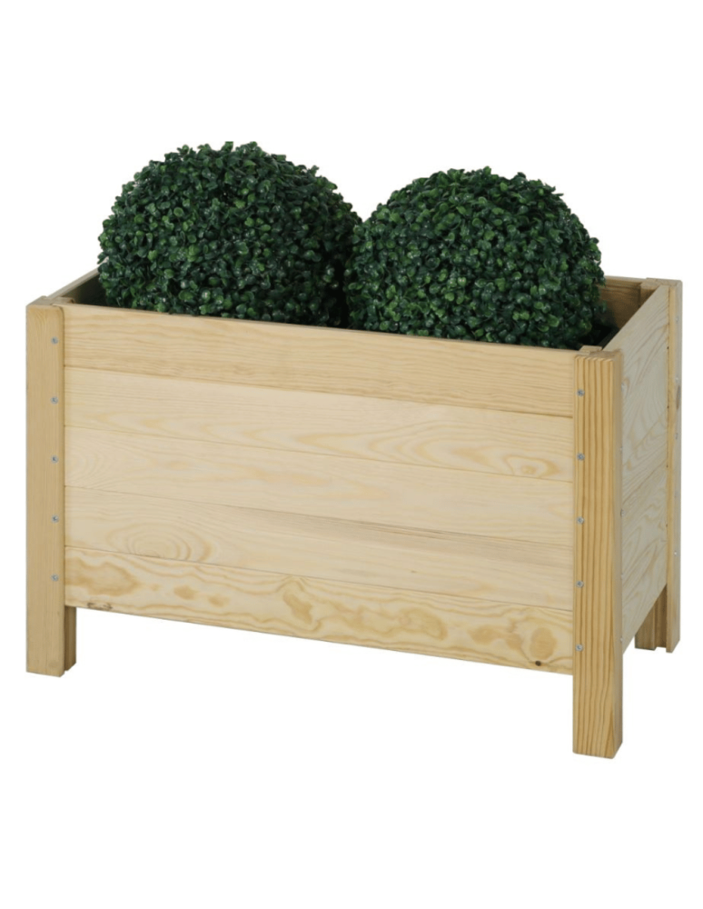 Duże Donice Drewniane Ogrodowe - Skrzynia donica doniczka zielnik ziołownik REGULOWANE DNO 40x60x30cm EKO - product b2b.wamar.biz 2