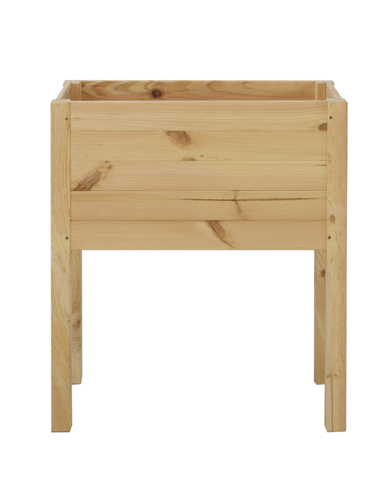 Duże Donice Drewniane Ogrodowe - Skrzynia donica doniczka na nogach ziołownik REGULOWANE DNO 72,5x68x30cm EKO - produkt b2b.wamar.biz 3