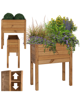 Skrzynia donica doniczka na nogach ziołownik REGULOWANE DNO 72,5x68x30cm EKO