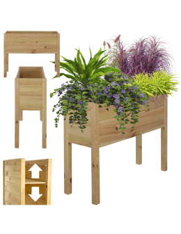 Skrzynia donica doniczka na nogach ziołownik REGULOWANE DNO 72,5x88x30cm EKO