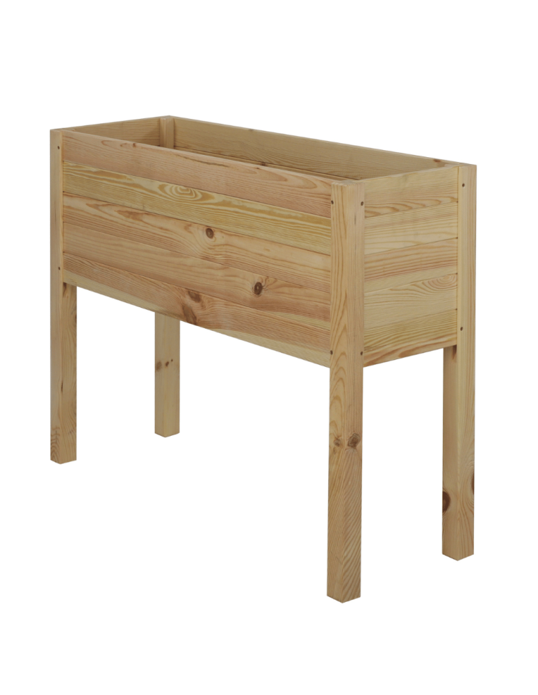 Duże Donice Drewniane Ogrodowe - Skrzynia donica doniczka na nogach ziołownik REGULOWANE DNO 72,5x88x30cm EKO - product b2b.wamar.biz 2