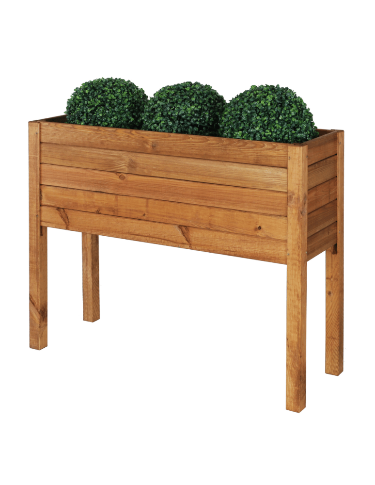 Duże Donice Drewniane Ogrodowe - Skrzynia donica doniczka na nogach ziołownik REGULOWANE DNO 72,5x88x30cm EKO - product b2b.wamar.biz 2