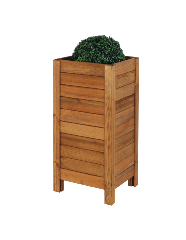 Duże Donice Drewniane Ogrodowe - Skrzynia donica doniczka WYSOKA ziołownik REGULOWANE DNO 72,5x34x30cm EKO - product 4