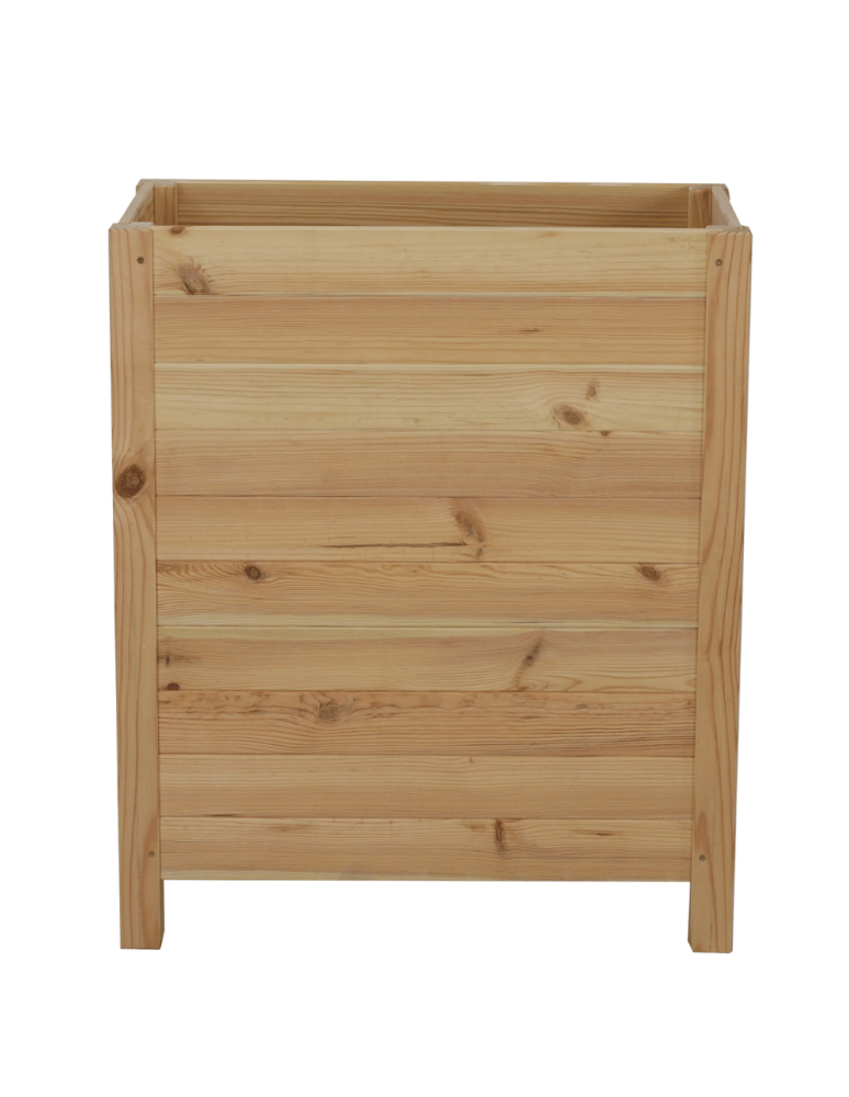 Duże Donice Drewniane Ogrodowe - Skrzynia donica doniczka WYSOKA ziołownik REGULOWANE DNO 72,5x68x30cm EKO - product b2b.wamar.biz 3